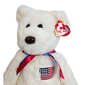 TY Beanie Buddy Libearty Bear (14 inches) from 2000